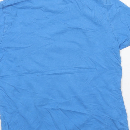 F&F Boys Blue  Cotton Basic Casual Size 5-6 Years Round Neck  - Play Station