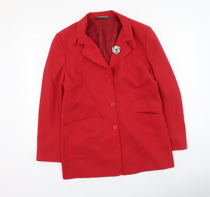 Womens UK Size 12 canda Red Jacket