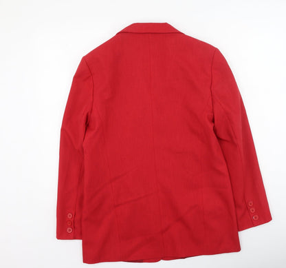 Womens UK Size 12 canda Red Jacket