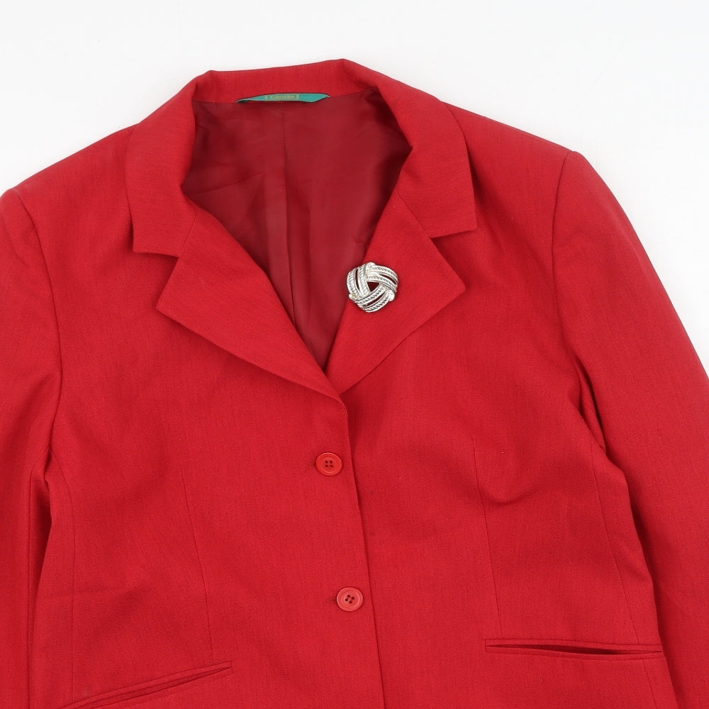 Womens UK Size 12 canda Red Jacket