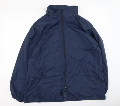 Mens UK Size S Result Blue Rain Coat