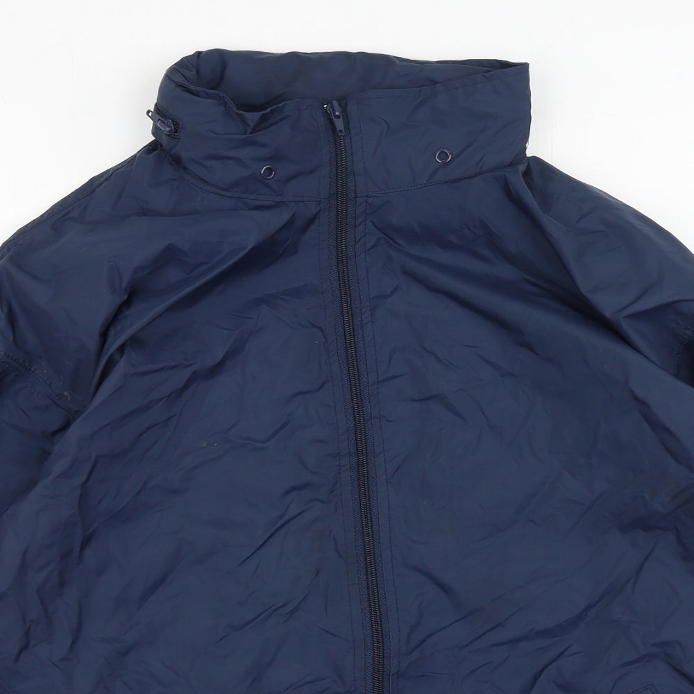 Mens UK Size S Result Blue Rain Coat