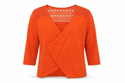 Womens UK Size S George Orange Cardigan Jumper