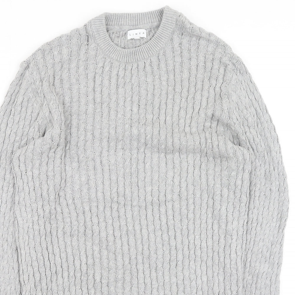 Womens UK Size S House of Fraser Grey Pullover Jumper