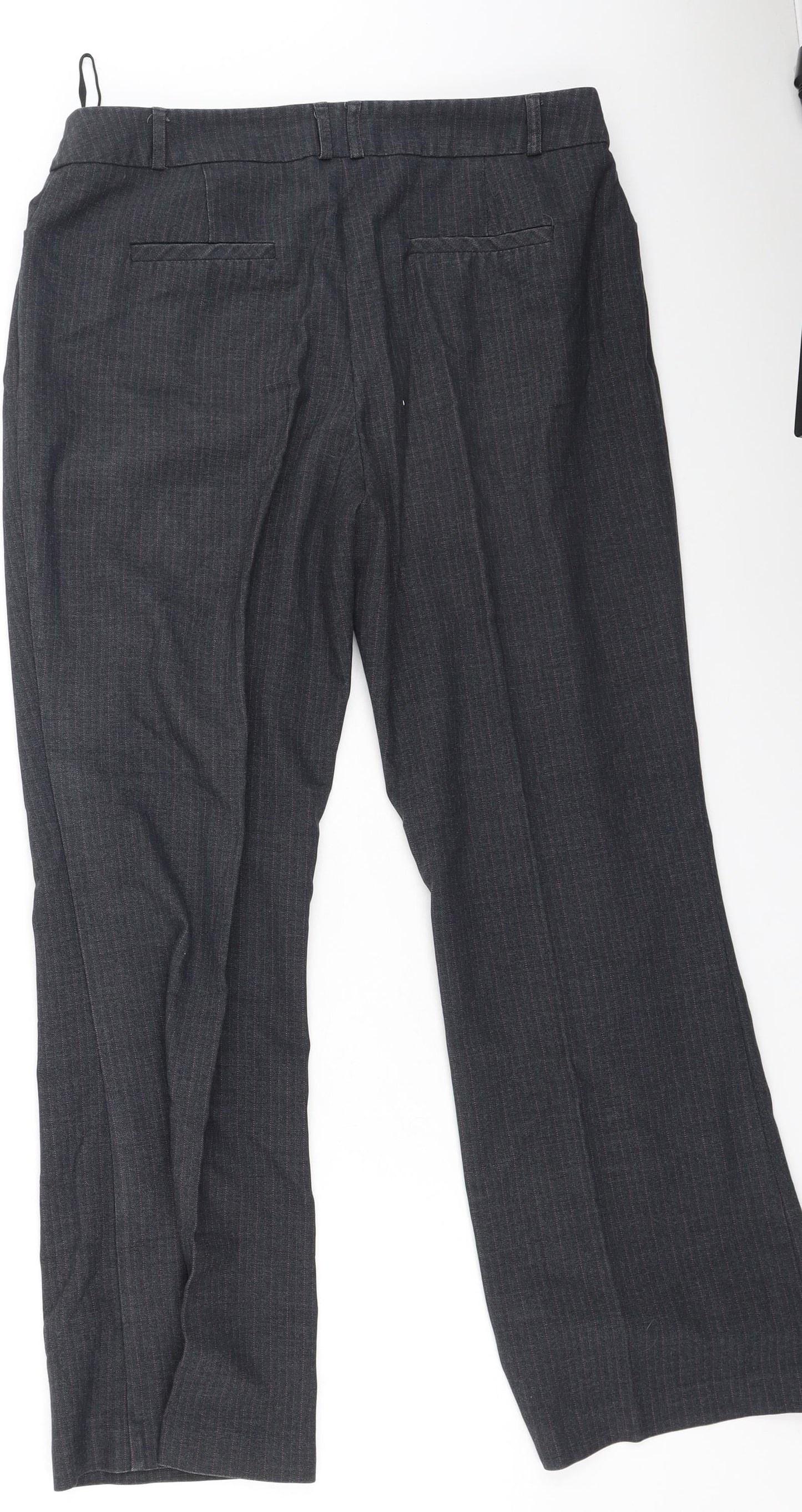 Womens UK Size 12 Dunnes Stores Regular Fit  Grey Trousers