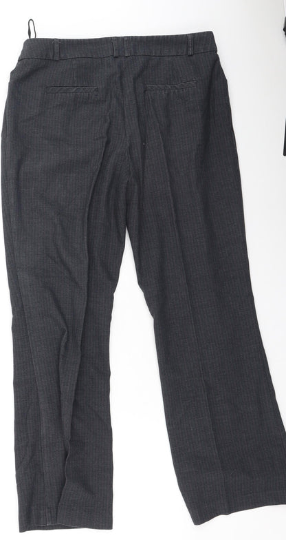 Womens UK Size 12 Dunnes Stores Regular Fit  Grey Trousers