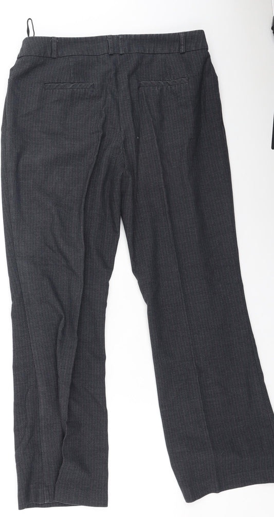 Womens UK Size 12 Dunnes Stores Regular Fit  Grey Trousers
