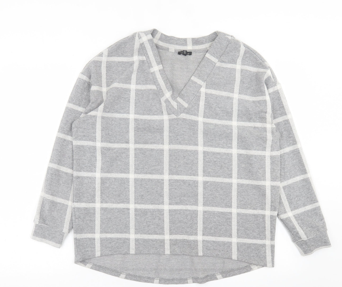 Womens UK Size 8 River Island Grey Pullover Jumper