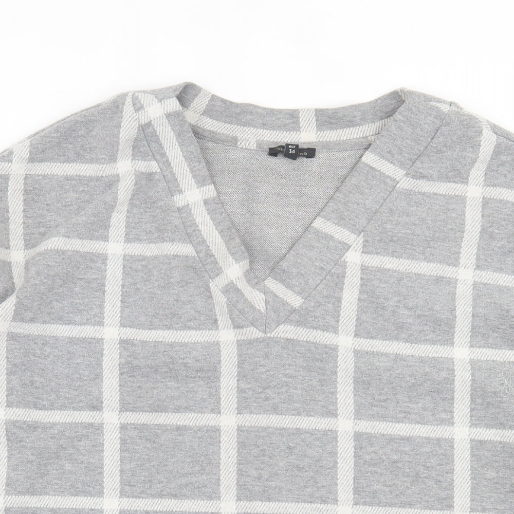 Womens UK Size 8 River Island Grey Pullover Jumper