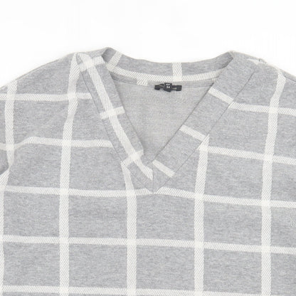 Womens UK Size 8 River Island Grey Pullover Jumper