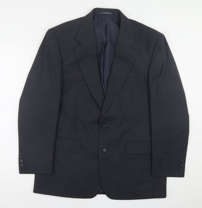 Mens UK Size 42 Greenwoods Regular Black Suit Jacket