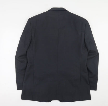 Mens UK Size 42 Greenwoods Regular Black Suit Jacket