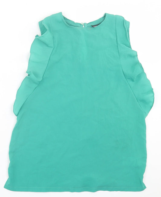 Womens UK Size 12 Warehouse Green Basic Tank
