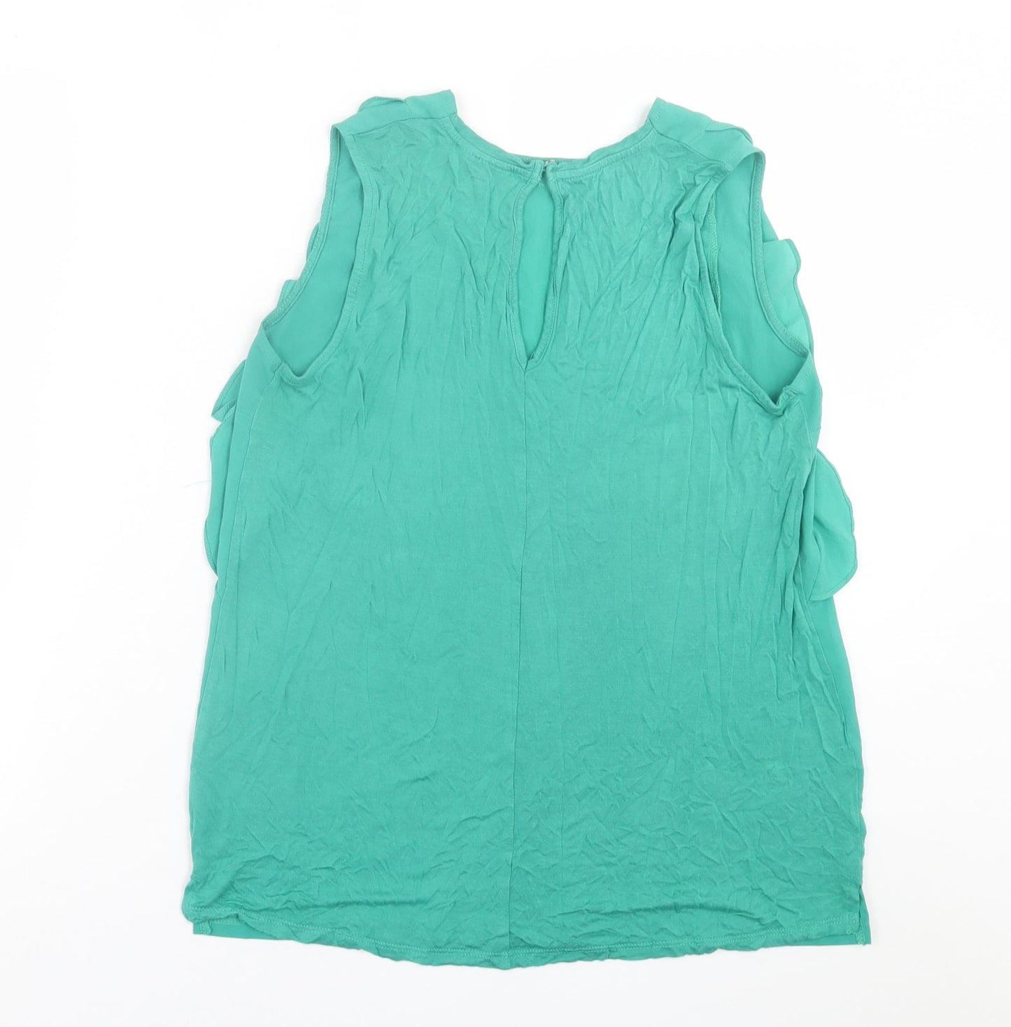 Womens UK Size 12 Warehouse Green Basic Tank