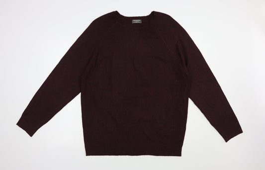 Primark Mens Purple Crew Neck  Polyester Pullover Jumper Size XL