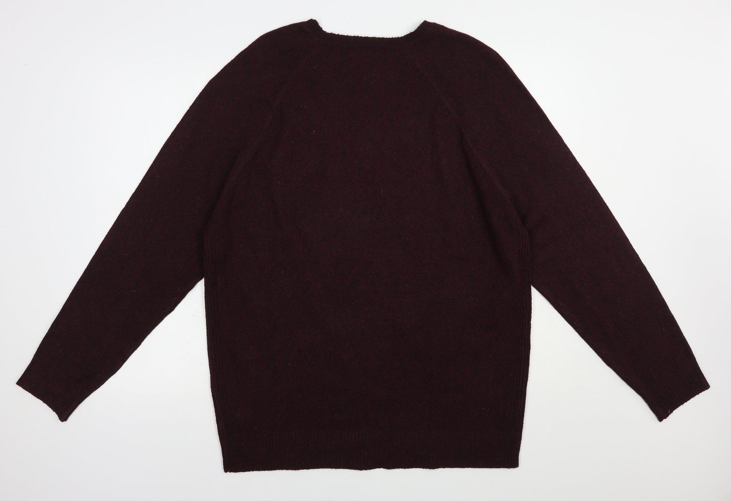 Primark Mens Purple Crew Neck  Polyester Pullover Jumper Size XL