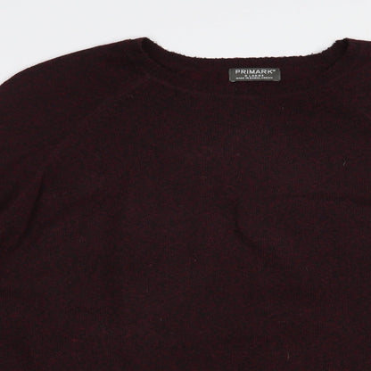 Primark Mens Purple Crew Neck  Polyester Pullover Jumper Size XL