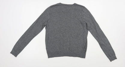 Womens UK Size 12 Topshop Grey Pullover Jumper
