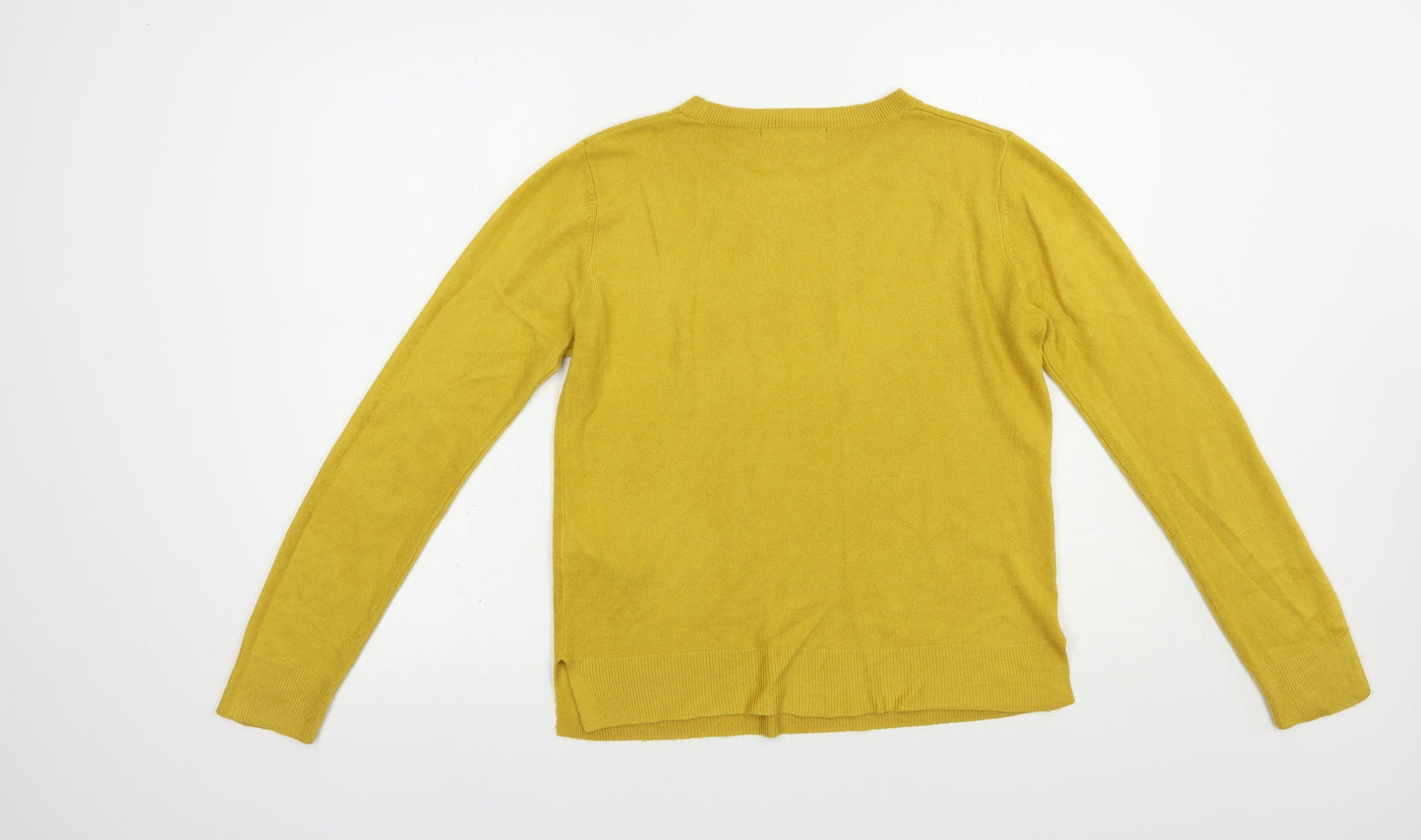 Womens UK Size 12 Marks and Spencer Yellow Pullover Jumper