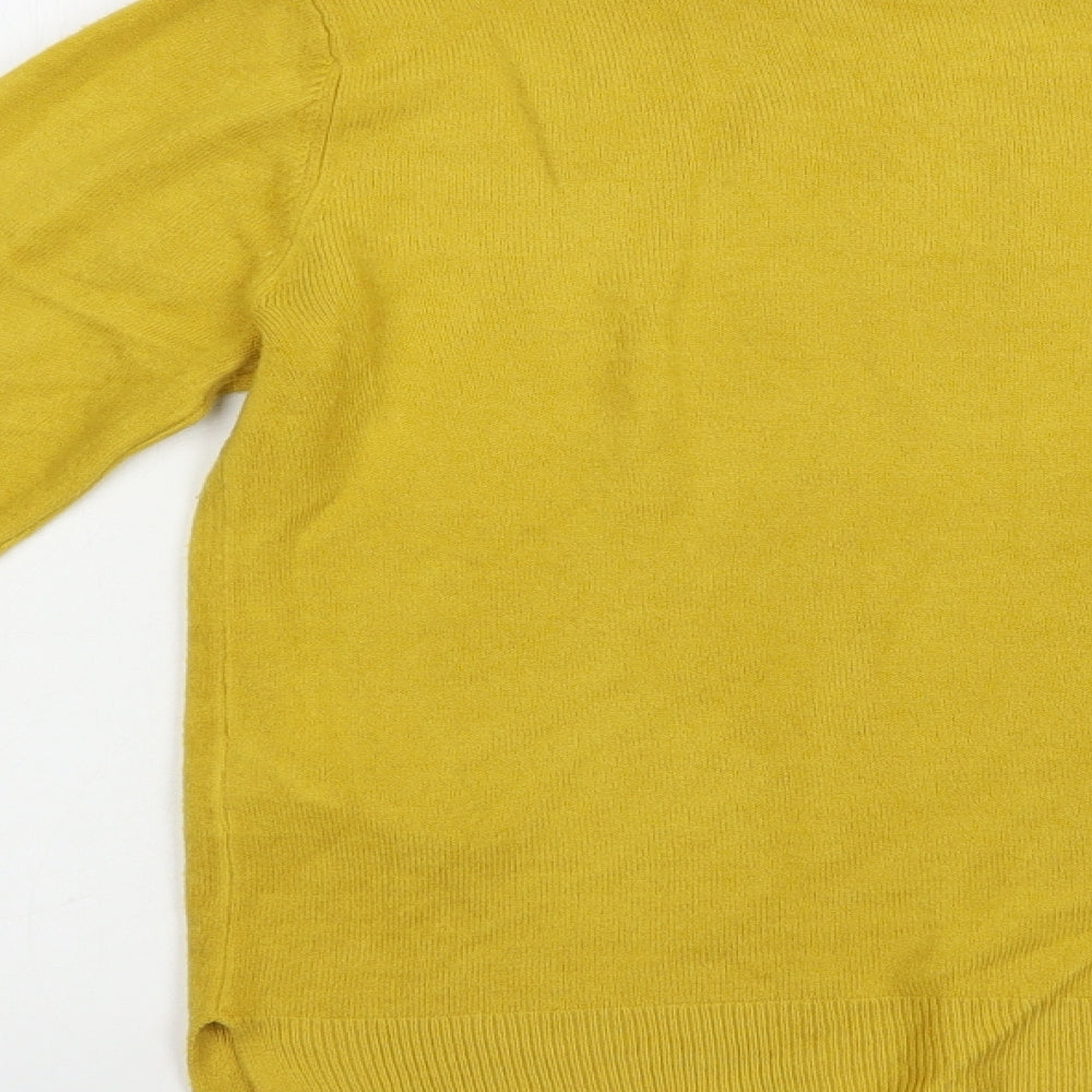 Womens UK Size 12 Marks and Spencer Yellow Pullover Jumper