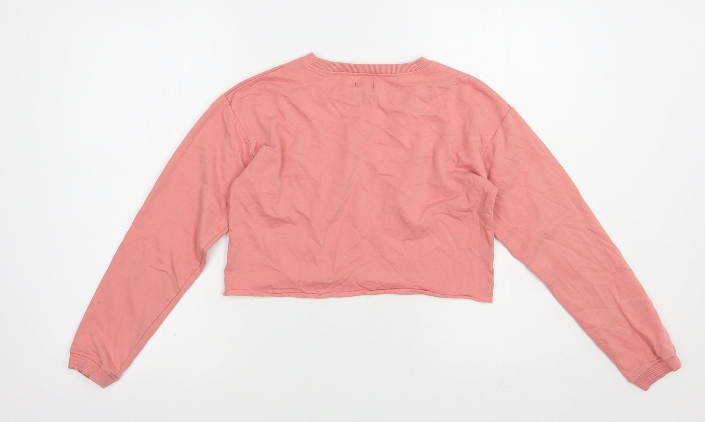 Studio Girls Pink  Cotton Pullover Sweatshirt Size 12-13 Years  Pullover - Love More