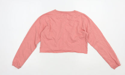 Studio Girls Pink  Cotton Pullover Sweatshirt Size 12-13 Years  Pullover - Love More