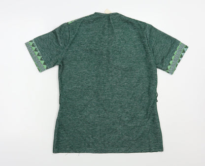 Womens UK Size M Preworn Green Pullover Jumper