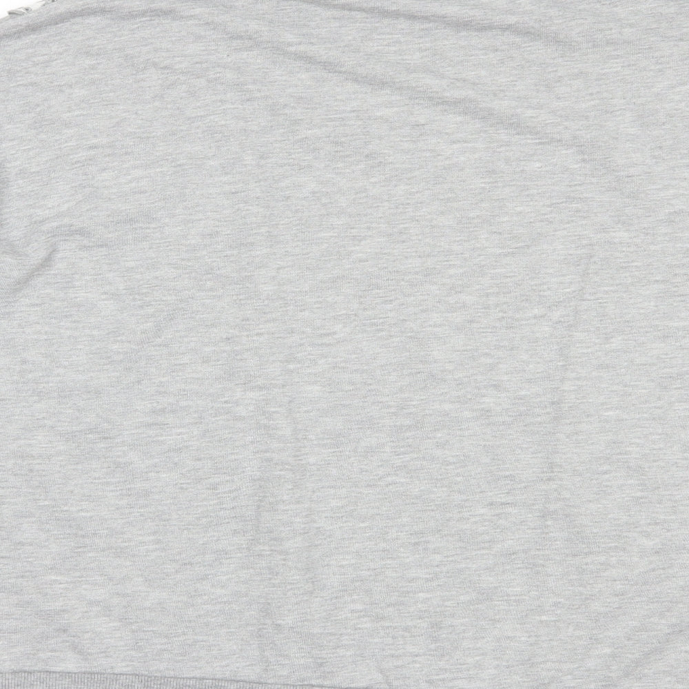 Nutmeg Womens Grey  Polyester Pullover Sweatshirt Size 14  Pullover