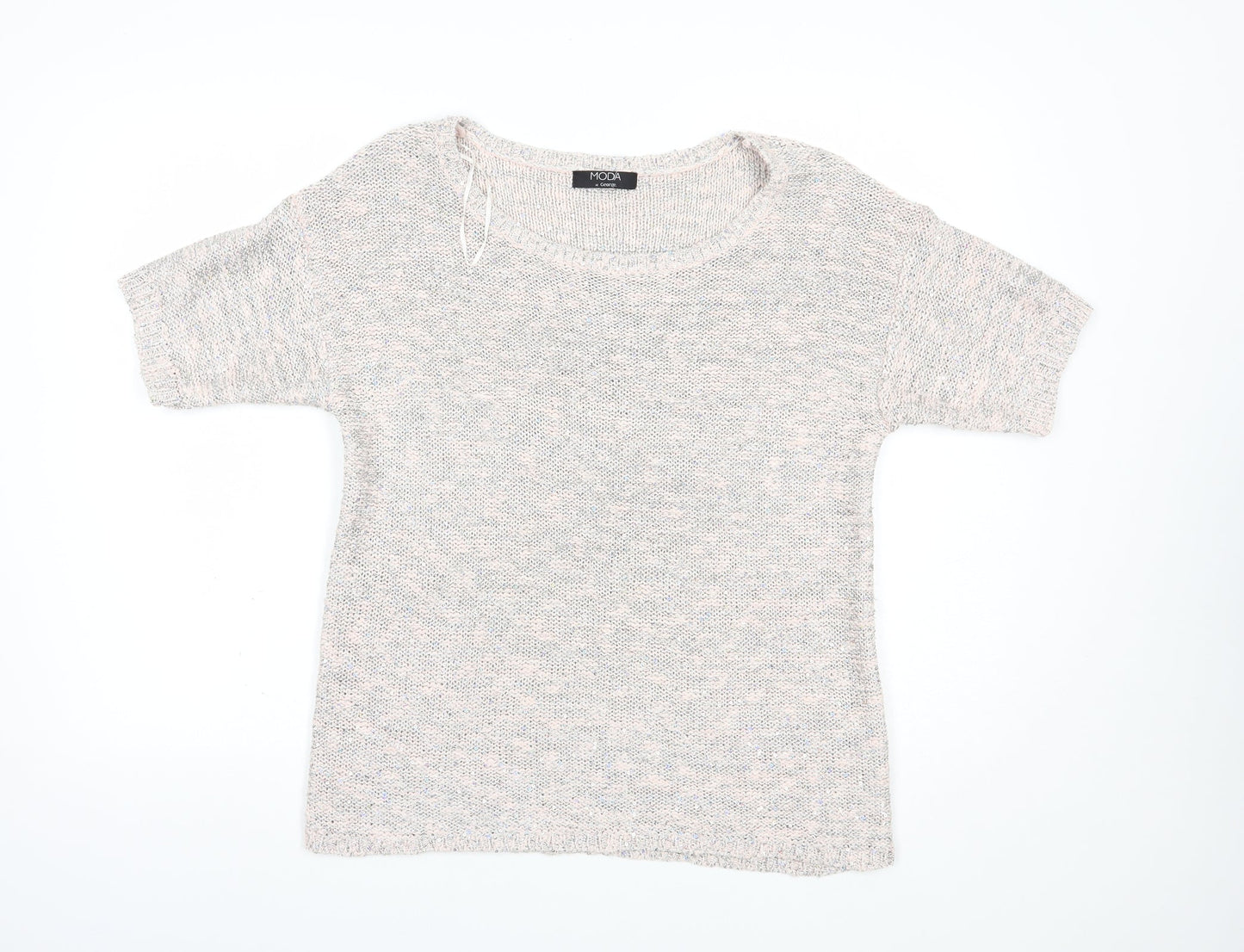 George Womens Pink Boat Neck  Camel Pullover Jumper Size 14