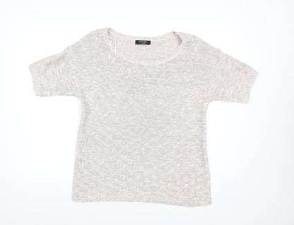 George Womens Pink Boat Neck  Camel Pullover Jumper Size 14