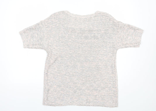 George Womens Pink Boat Neck  Camel Pullover Jumper Size 14