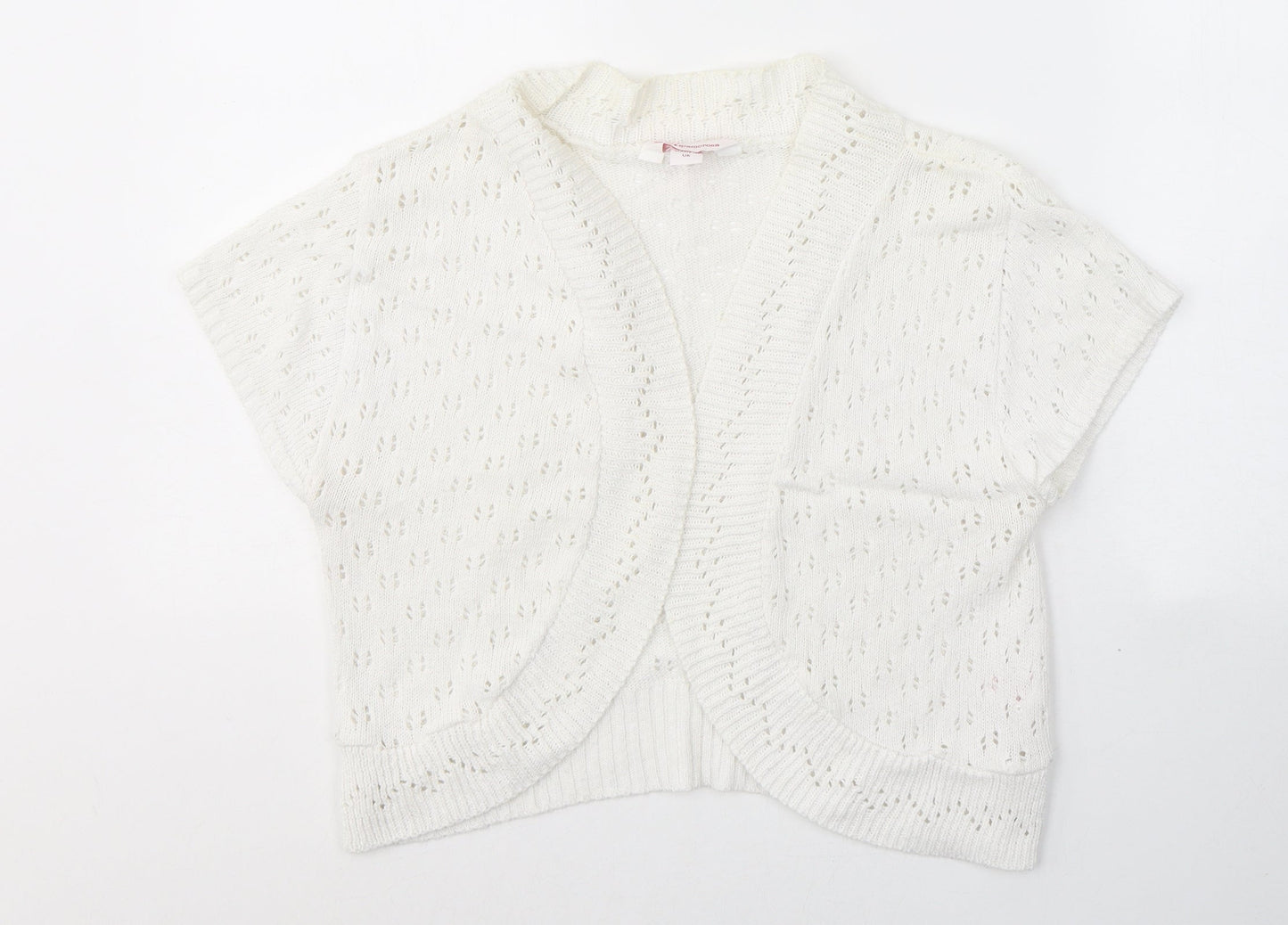 Womens UK Size 16 Glamorosa White Cardigan Jumper