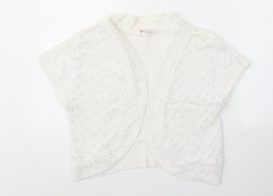 Womens UK Size 16 Glamorosa White Cardigan Jumper