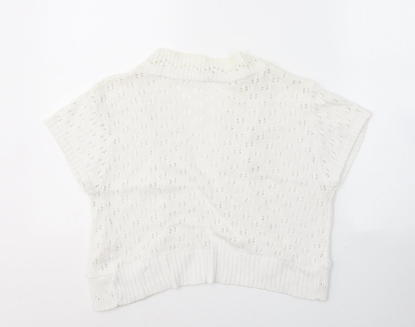 Womens UK Size 16 Glamorosa White Cardigan Jumper