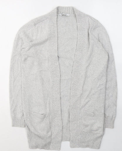 Womens UK Size 10 BHS Grey Cardigan Jumper