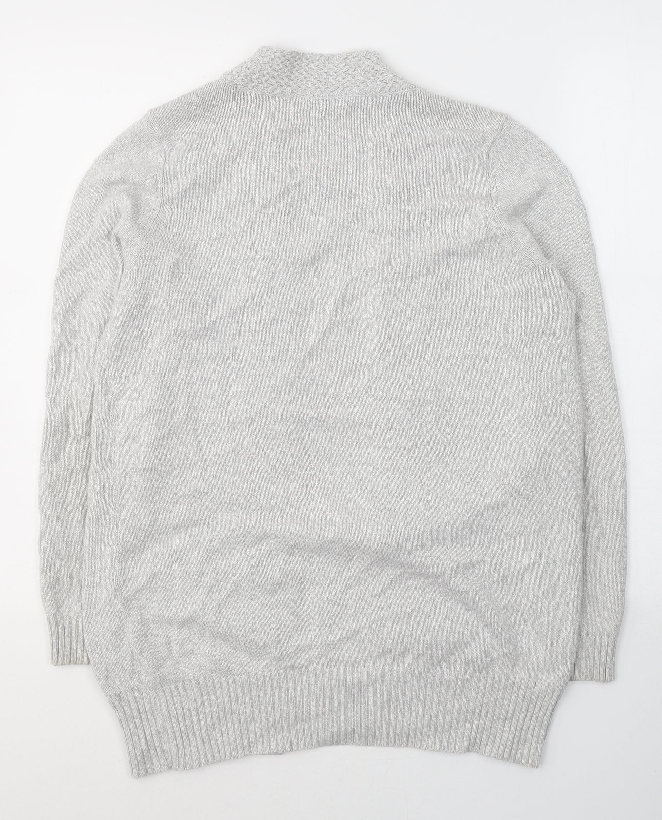 Womens UK Size 10 BHS Grey Cardigan Jumper