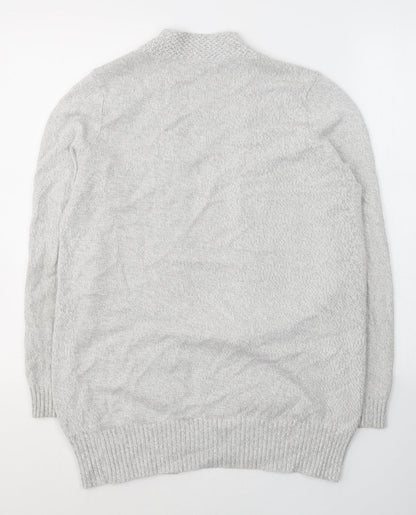 Womens UK Size 10 BHS Grey Cardigan Jumper