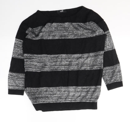 Womens UK Size S Wallis Black Pullover Jumper