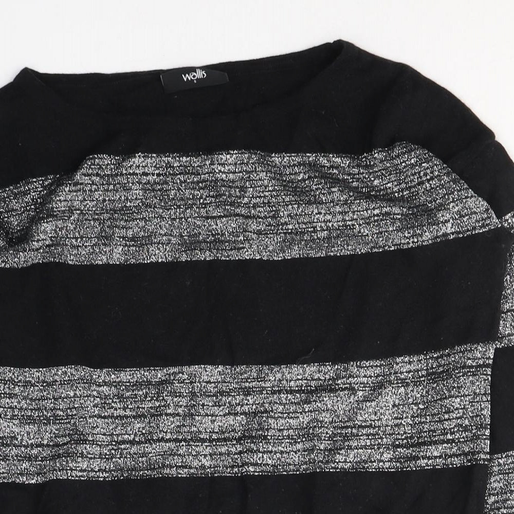 Womens UK Size S Wallis Black Pullover Jumper