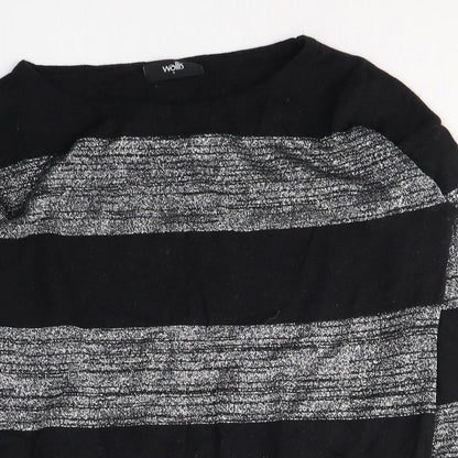 Womens UK Size S Wallis Black Pullover Jumper