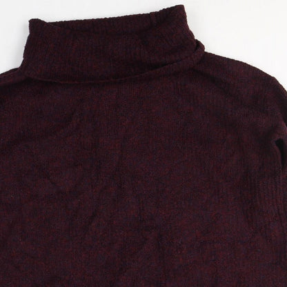 F&F Womens Red Round Neck  Acrylic Pullover Jumper Size 14