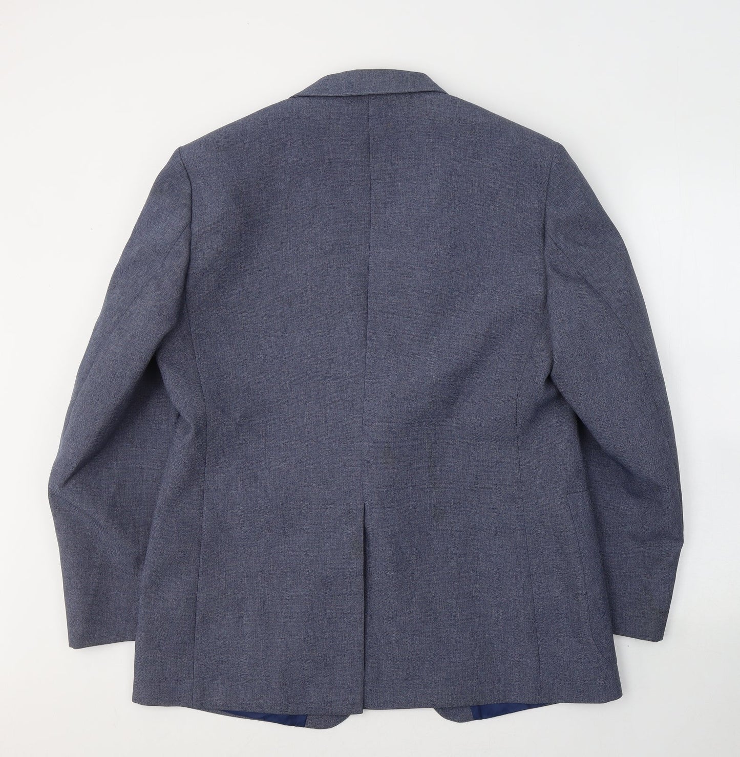 St.Micheal Mens Blue  Polyester Jacket Suit Jacket Size 42