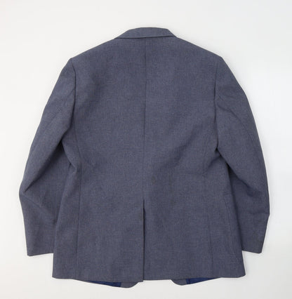 St.Micheal Mens Blue  Polyester Jacket Suit Jacket Size 42