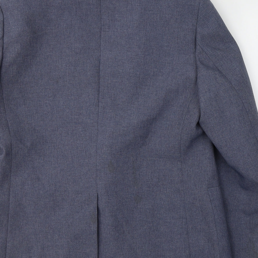St.Micheal Mens Blue  Polyester Jacket Suit Jacket Size 42