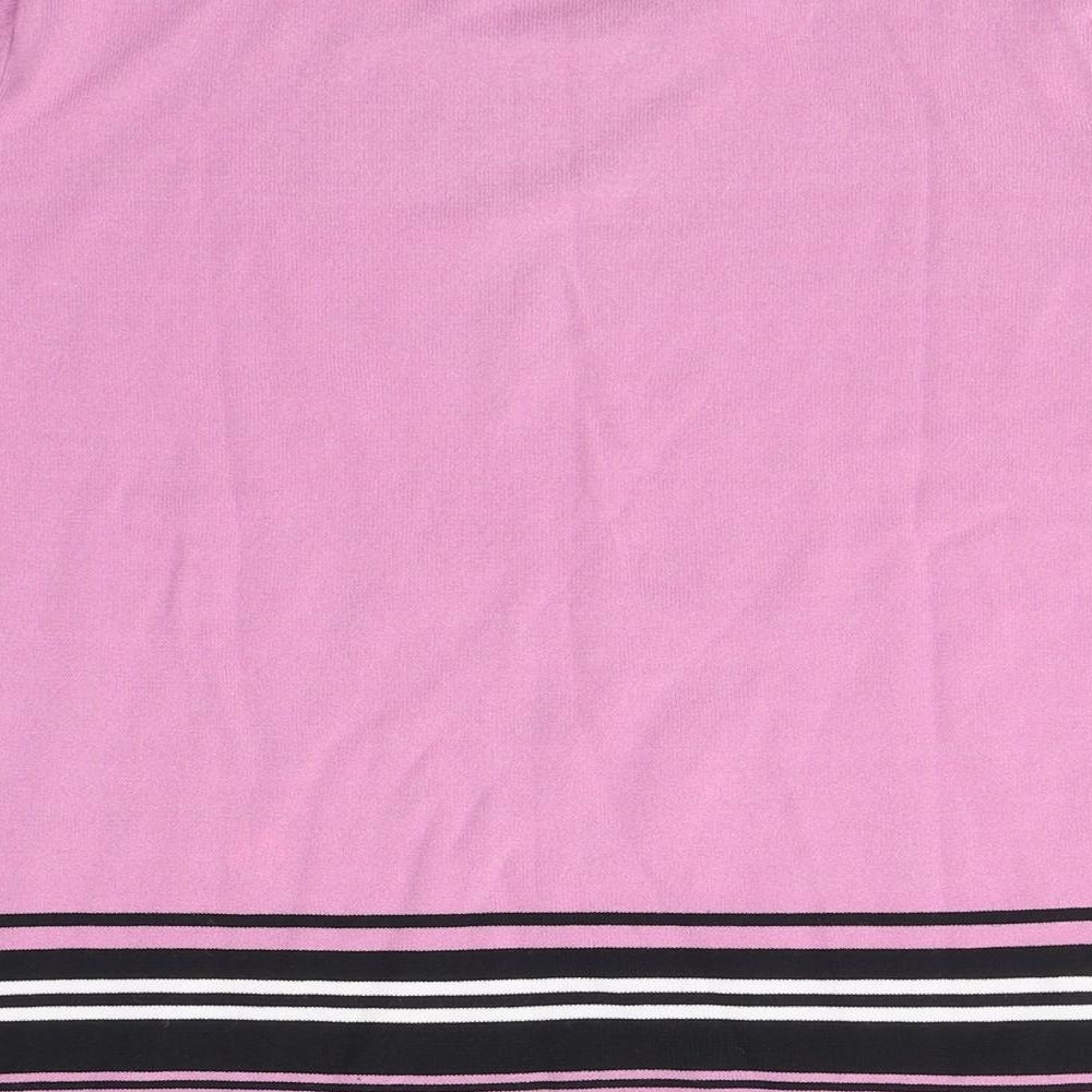Klass Womens Pink  Polyester Basic T-Shirt Size S Round Neck