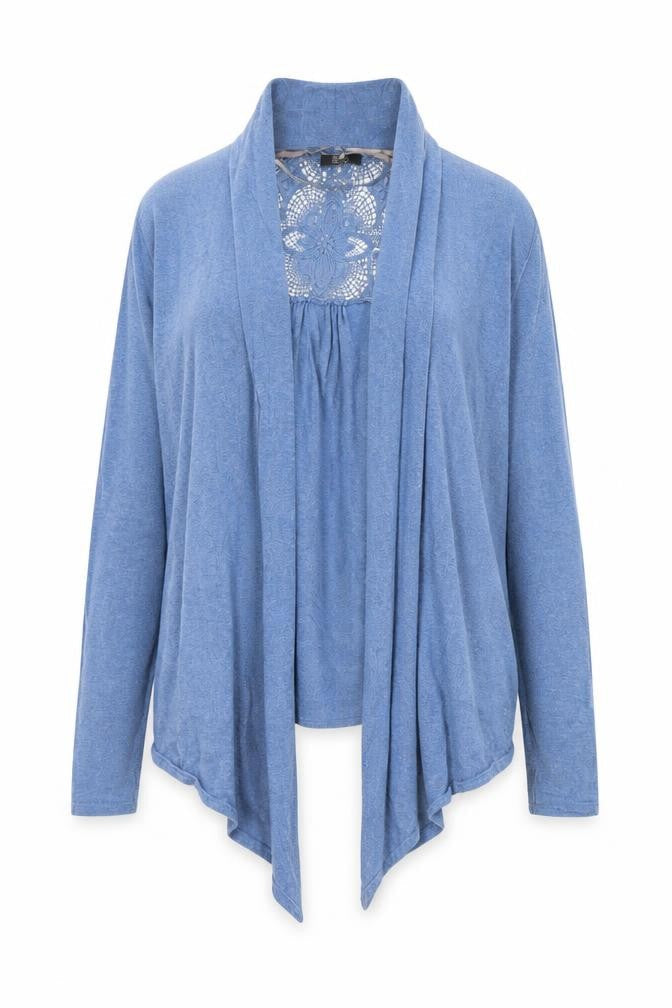 Womens UK Size 12 F&F Blue Cardigan Jumper