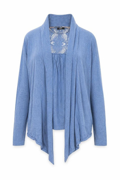 Womens UK Size 12 F&F Blue Cardigan Jumper