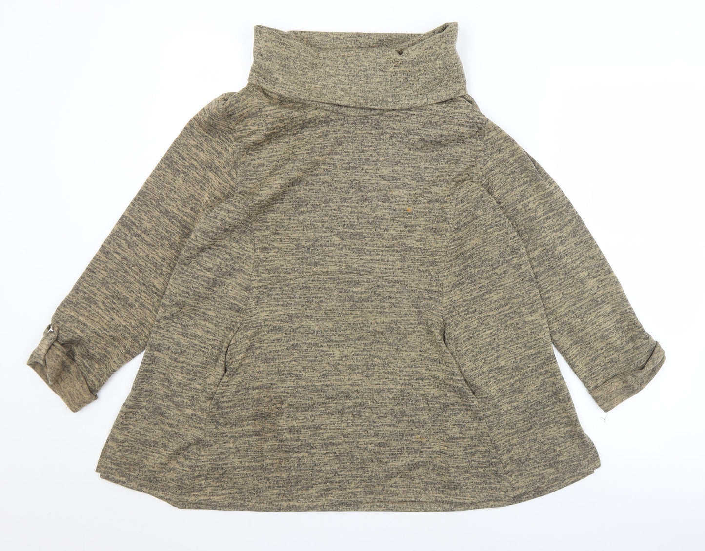 Womens UK Size 16 Preworn Brown Pullover Jumper