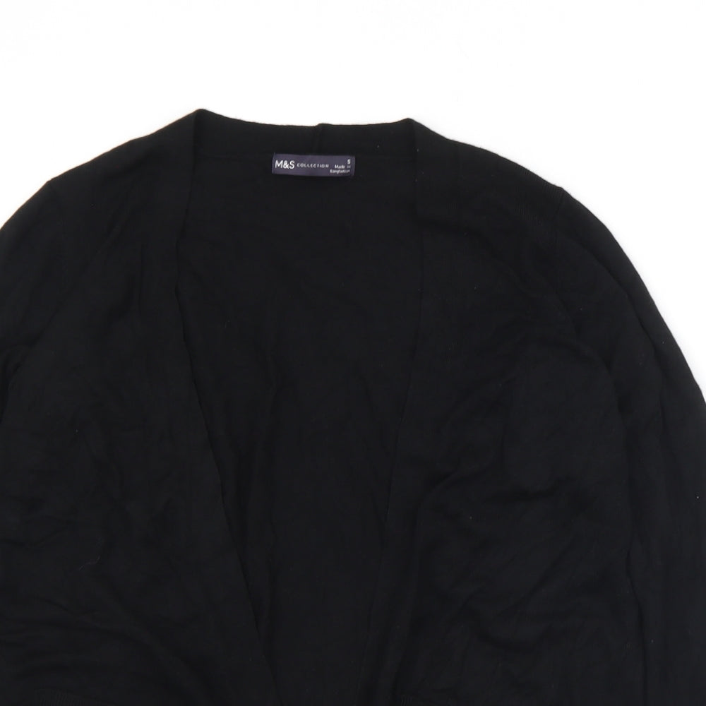 Womens UK Size S Marks and Spencer Black Cardigan Jumper