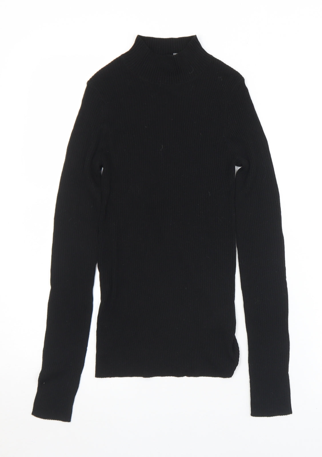 Womens UK Size XS Preworn Black Pullover Jumper